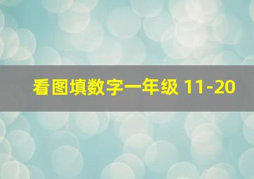 看图填数字一年级 11-20